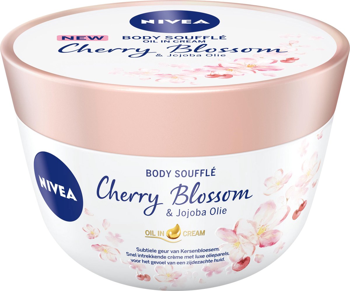 Goedkoopste NIVEA Cherry Blossom & Jojoba Oil Body Soufflé 200ml
