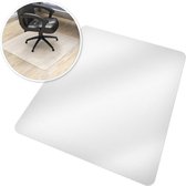 Tectake - Tapis de protection de sol 150 x 120 cm - blanc - pour chaises de bureau 401697