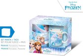 Fleece deken + Mok Disney Frozen cadaeauset