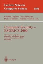 Computer Security - ESORICS 2000