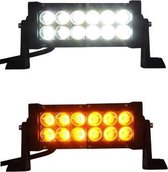 LED bar - DUO color - 36W - 20cm - 4x4 offroad - 12 LED - ORANJE / WIT