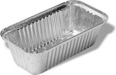 Aluminium rechthoekige voedsel containers, 1000 ml - verpakking van 10 containers