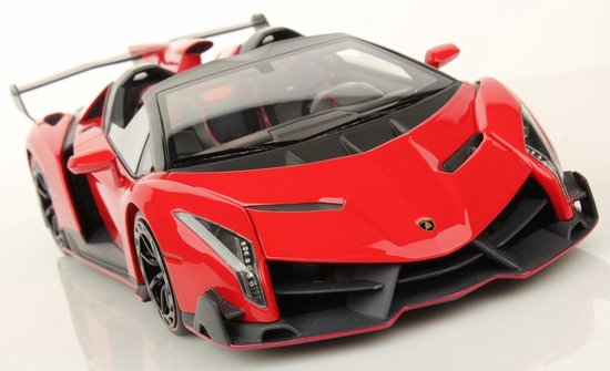 Kyosho Lamborghini Veneno Roadster 2014 Rood 1:18 | bol