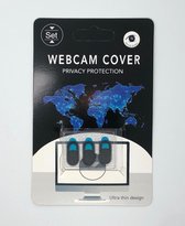 Webcam Cover - Privacy schuifje - Geschikt voor Macbook, Laptop en Tablet - Zwart - 3 stuks