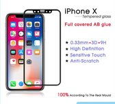 Screen Protector / Tempered Glass - Extra gehard Japans glas 3D – iPhone X / iPhone 10 / iPhone XS - ZWART / Geheel bedekt – ESR