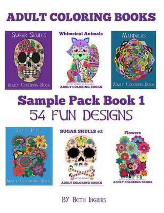 Adult Coloring Books- Adult Coloring Books: Sample Pack Book ... - cover