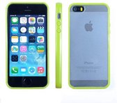 Bumper case met achterkant Groen/ Green voor Apple iPhone 5 5S en SE