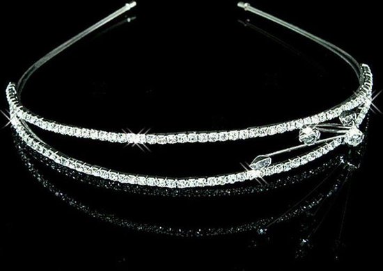 RHAIYAN Barokke Kristallen Bruids Tiara's En Kronen Strass Pageant Prom Diadeem Hoofdband Tiara Geschikt for Vrouwen Bruiloft Haaraccessoires Kroon (Color : Rose Gold