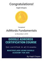 GOOGLE ADWORDS CERTIFICATIONS