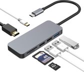 USB-C adapter Hub - 7 in 1 - USB, HDMI, SDHC