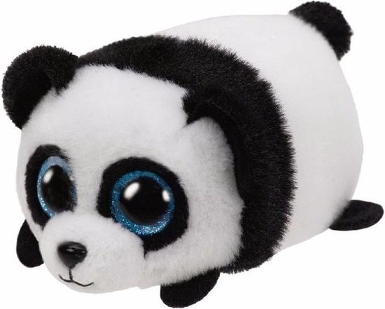 Pluche knuffel Panda Ty Beanie Puck 10 cm | bol.com