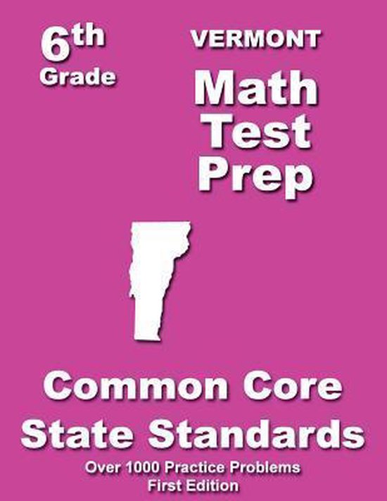 Vermont 6th Grade Math Test Prep - cover