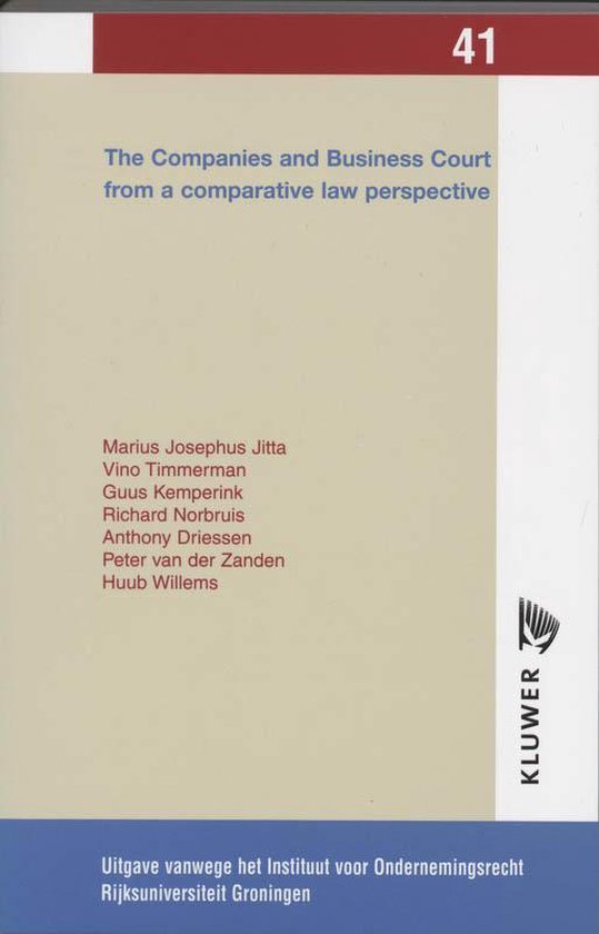 Cover van het boek 'The Companies and Business Court from a comparative law perspective / druk 1'