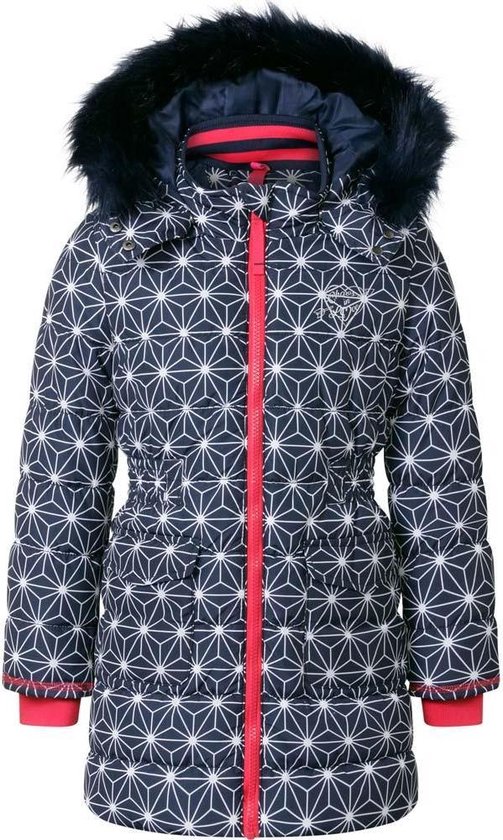 L SERVER Jas voor kinderen, meisjes, winterjas, jongens, parka, fleecevoering, dik, warm, jas met capuchon, Wit (dikker), 9-10 jaar