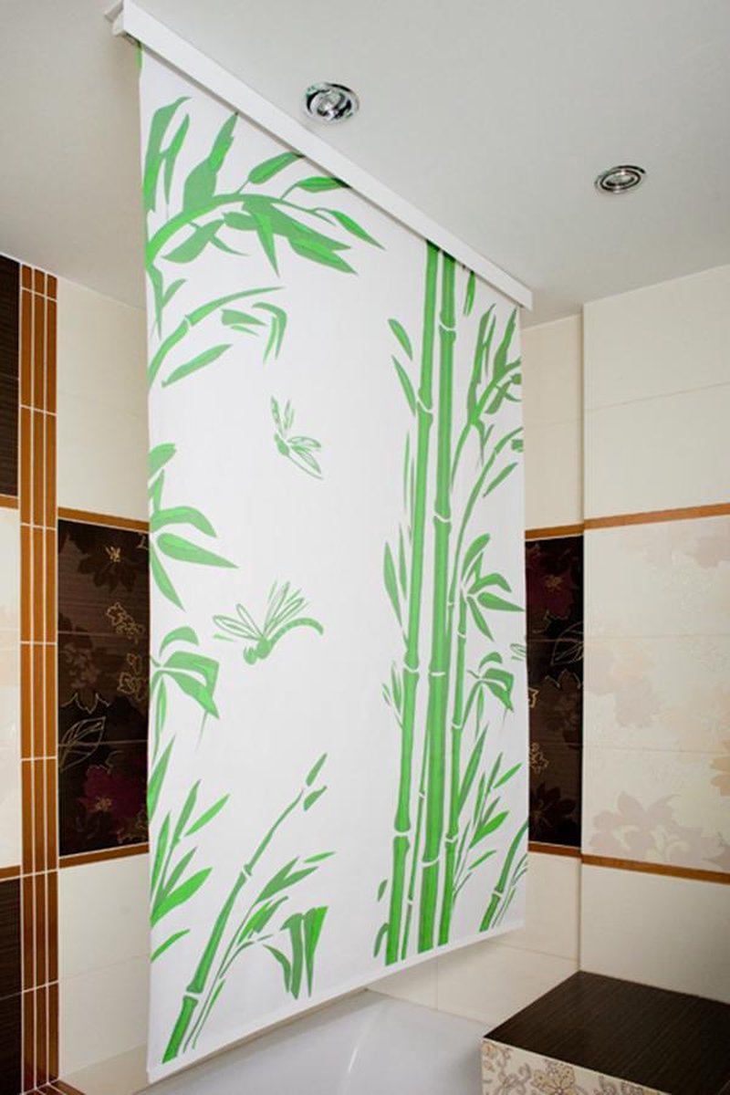 Roomture - douchegordijn rolgordijn Bamboo 100 x 200 | bol.com