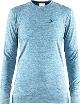 Craft Warm Comfort Longsleeve Thermoshirt Dames  Sportshirt - Maat L  - Vrouwen - blauw