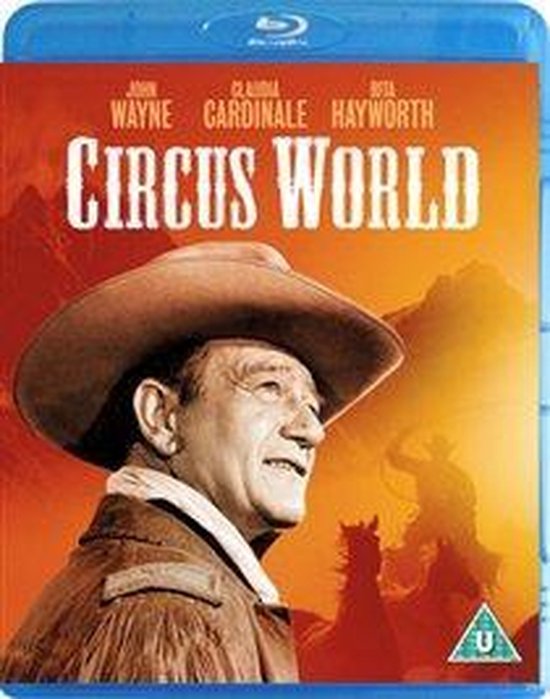 Blu-ray hoes met John Wayne in western hoed, titel 'Circus World'.
