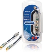 Bandridge coaxkabel met Quick F-connectoren - 7,5 meter