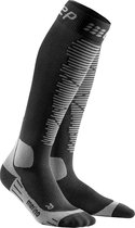 CEP Ski Merino compressiesokken (zwart/antraciet)-Vrouw-Maat II: 25 - 31 cm