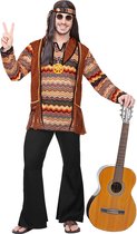 WIDMANN - Back to the 60s hippie kostuum voor mannen - L