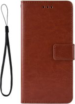 OPPO Reno 2Z Book Case Portemonnee Hoesje Bruin