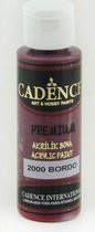 Cadence Premium acrylverf (semi mat) Bordeaux rood 01 003 2000 0070  70 ml