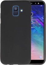 Bestcases Color Telefoonhoesje - Backcover Hoesje - Siliconen Case Back Cover voor Samsung Galaxy A6 (2018) - Zwart