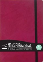 Monsieur Notebook Leather Journal - Pink Sketch Medium A5