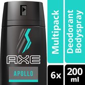 AXE Apollo Deodorant - 6 x 100 ml - Voordeelverpakking