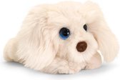 Keel Toys pluche Labradoodle wit honden knuffel 25 cm - Honden knuffeldieren - Speelgoed voor kind