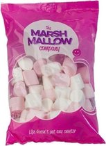 The Marsh Mallow Company Marshmallows roze/wit - 40/50 stuks - 250gr.