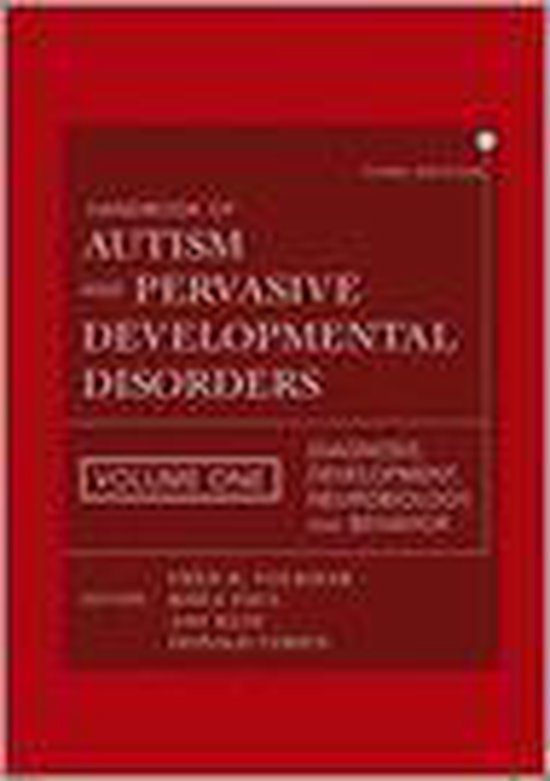 Handbook of Autism and Pervasive Developmental Disorders - cover