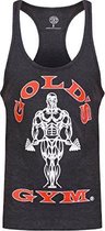 GGVST003 Muscle Joe Premium String Vest - Charcoal Marl - S