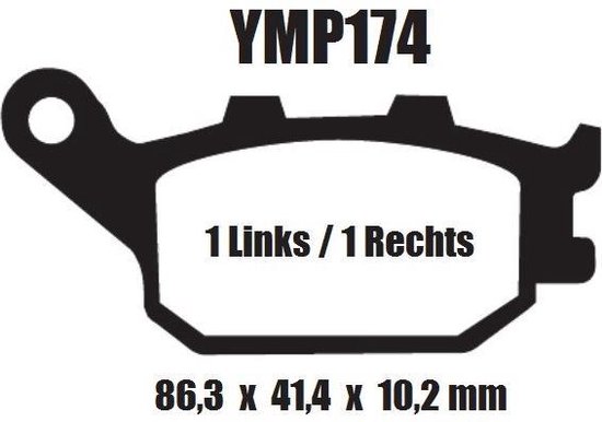 Plaquettes de frein moto arrière Suzuki GSR 750 GSR750 2001-2015 YMP174 plaquette de frein frein arrière