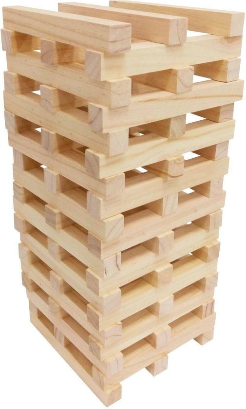 Lord Lawn Giant tumble tower - grote jenga xxl - maximaal 1 meter -  tuinspellen timber... | bol.com