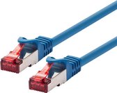 LOGON TCR66SS015B netwerkkabel 1,5 m Cat6 SF/UTP (S-FTP) Blauw