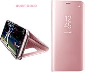 Clear View Stand Cover Set voor de Samsung Galaxy S7 _ Roze Goud