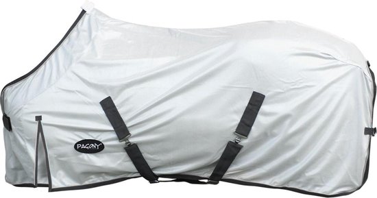Pagony Flycooler Vliegendeken Zilver - Paardendeken - Maat: 155 - Zilver - Polyamide Pagony Flycooler Vliegendeken Zilver - Paardendeken - Maat: 155 - Zilver - Polyamide