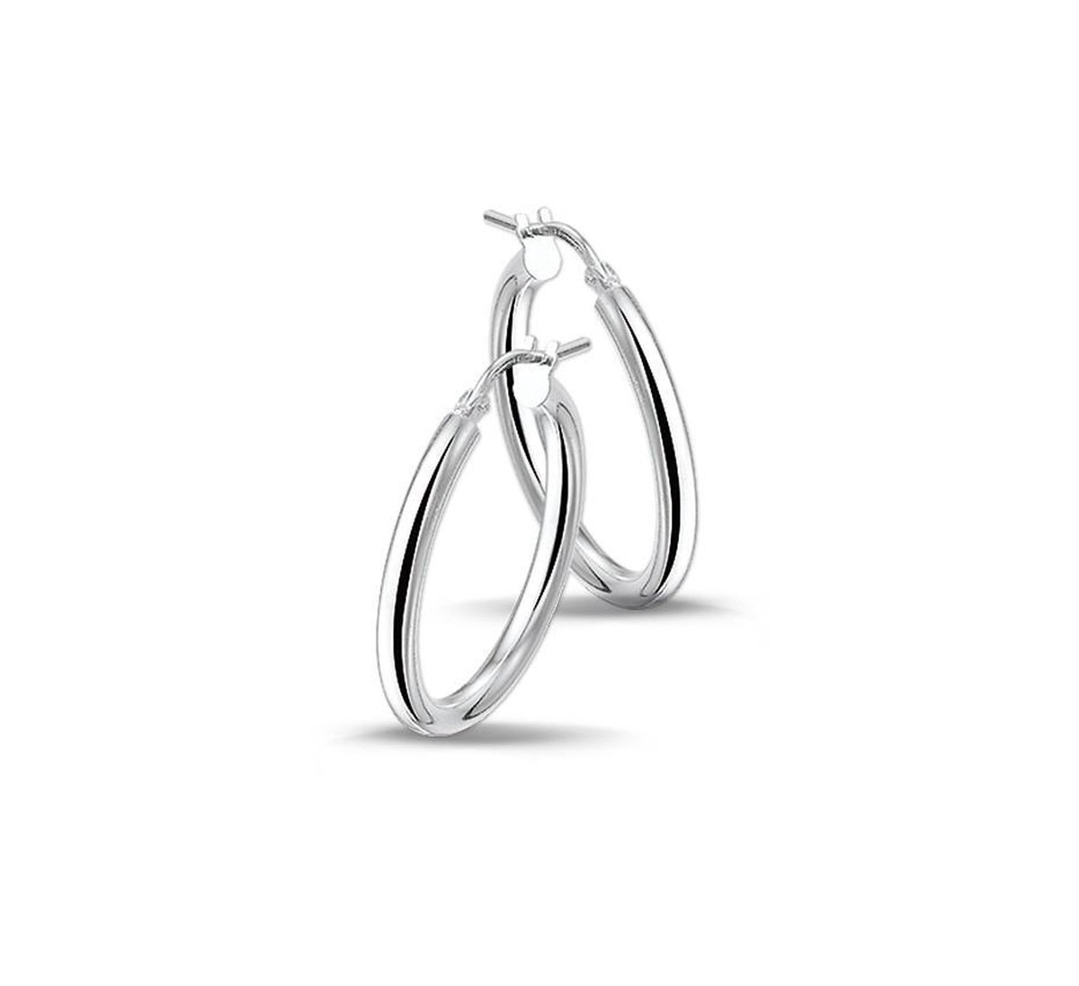 TFT Oorring Ronde Buis Zilver Gerhodineerd Glanzend 2.5 mm x 40 mm