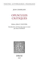 Textes littéraires français - Opuscules critiques