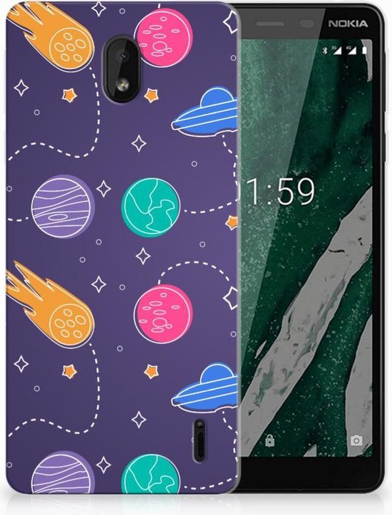 Bumper Housse Etui pour Nokia 1 Plus Coque Téléphone Espace