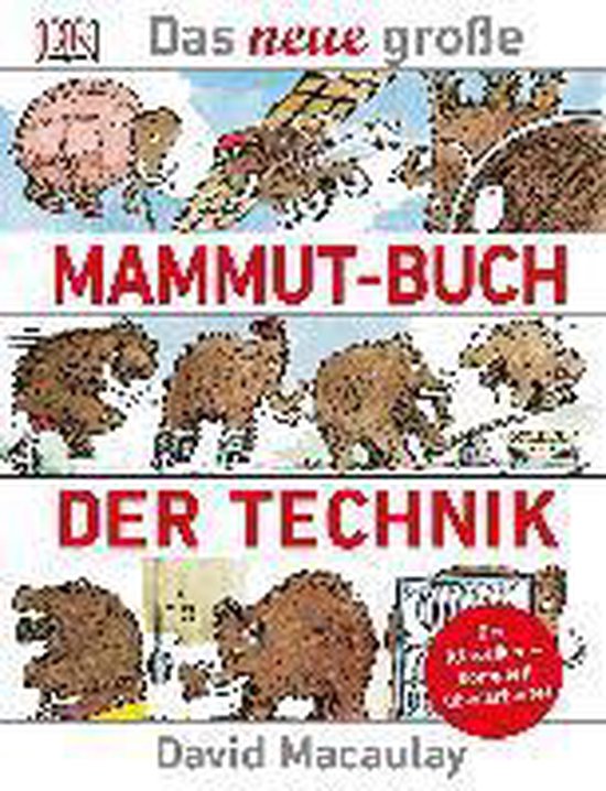 Le nouveau grand livre du mammouth de la technologie, avec des illustrations de mammouths et des dessins techniques.