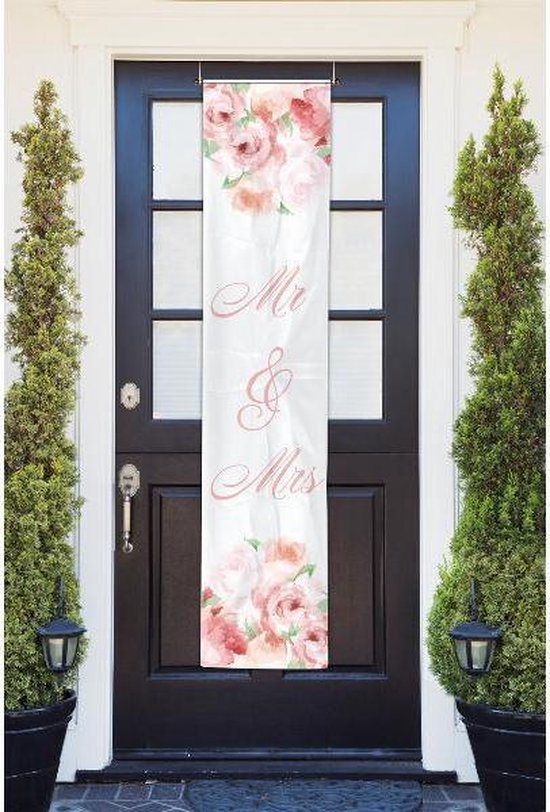 Folat Sweet Sixteen Stoff-Banner 180 Cm – Girly Design In Pink/Schwarz/Weiß