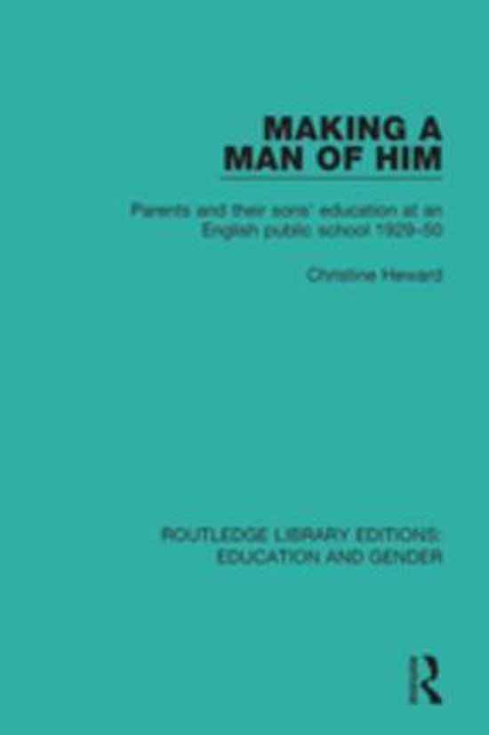 Routledge Library Editions: Education and Gender - Making a  ... - cover