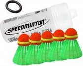 Speedminton Cross Speeders - 5 stuks - speedbadminton - crossminton - speed badminton shuttle - Groen