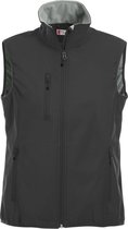 Clique Basic Softshell Vest Ladies 020916 - Vrouwen - Zwart - L