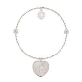 Lora di Lora Armband Bamba The Rose. Een individueel bandje voor Vrouwen 925 Sterling Zilver  18 cm