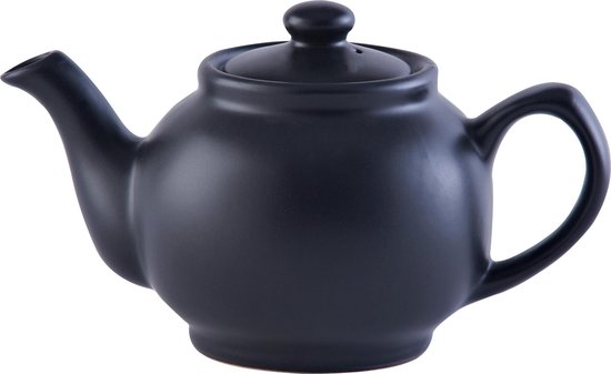 Price en Kensington - Theepot - 6-kops - Aardewerk – Zwart - 1.1 L - Ø 12 cm