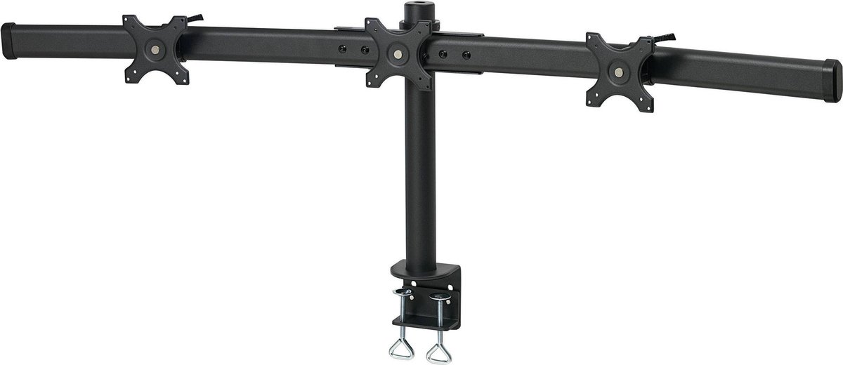 SpeaKa Professional SP-1664324 Monitor-tafelbeugel 3-voudig 33,0 cm (13) - 61,0 cm (24) In hoogte verstelbaar, Zwenkbaar, Roteerbaar