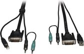 Tripp Lite P759-010 toetsenbord-video-muis (kvm) kabel 3,05 m Zwart